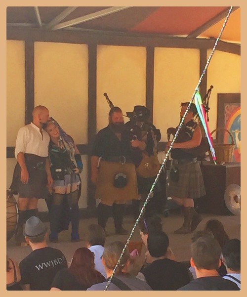 Tartanic, bagpipe music with an awesome, thumping beat.